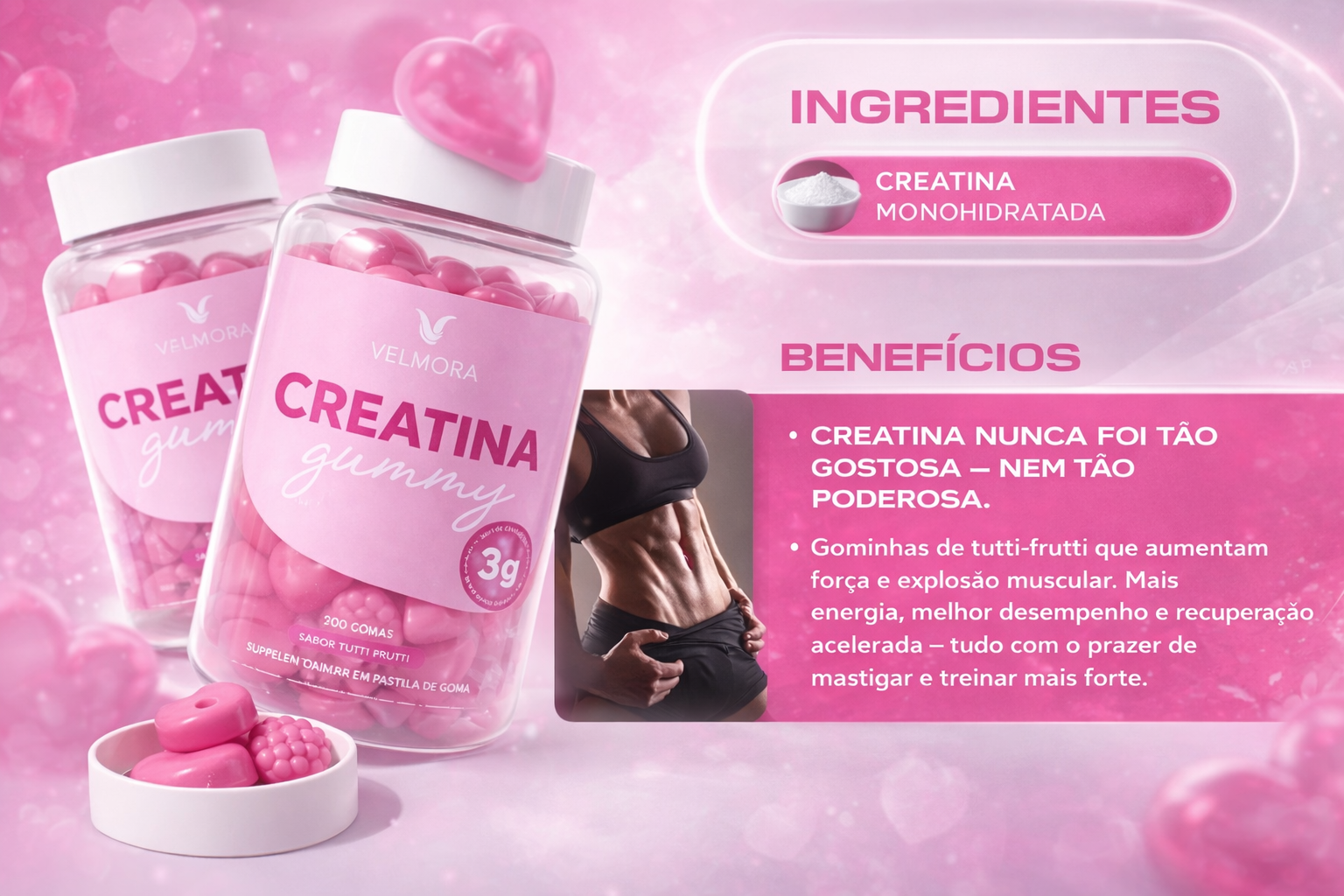 Banner promocional Creatina Gummy